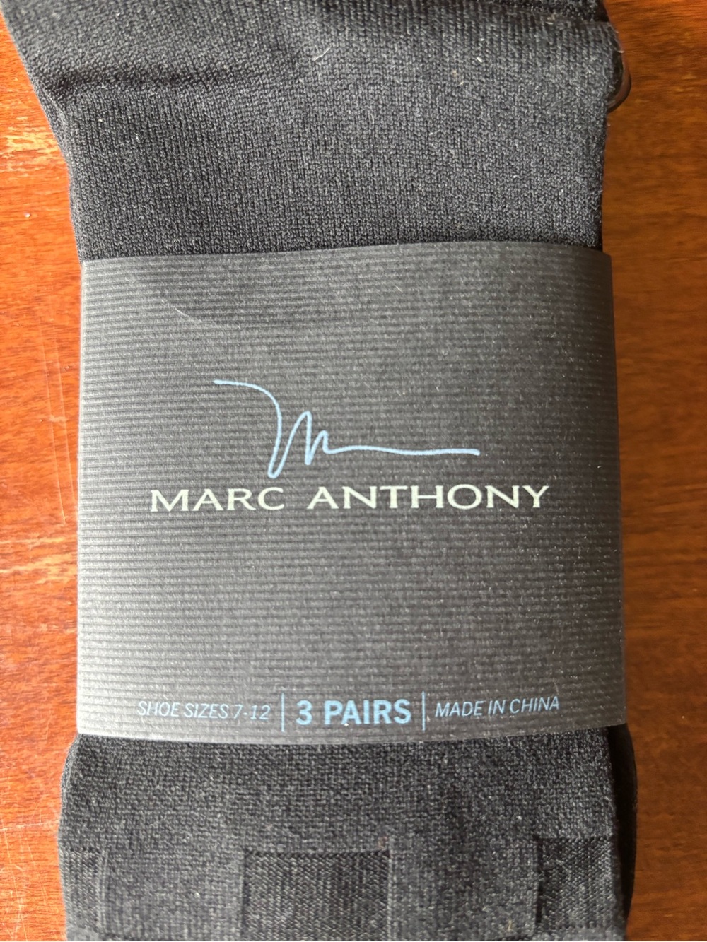 Marc Anthony Men’s Black Dress Socks set of 3 - Picture 2 of 5